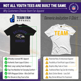 Baltimore Ravens NFL Youth Gameday Football T-Shirt - Black