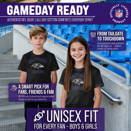 Baltimore Ravens NFL Youth Gameday Football T-Shirt - Black
