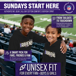 Baltimore Ravens NFL Youth Modern Endzone Football Fleece Hooded Sweatshirt - Black