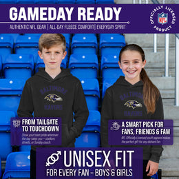 Baltimore Ravens NFL Youth Gameday Hooded Sweatshirt - Black