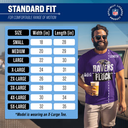 Baltimore Ravens NFL Adult Team Slogan Unisex T-Shirt - Purple