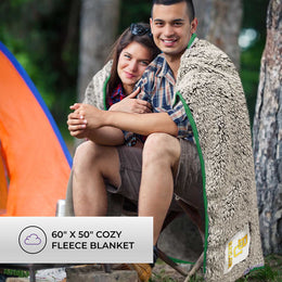 Baylor Bears NCAA Silk Sherpa College Throw Blanket - Green