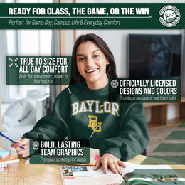 Baylor Bears Adult Arch & Logo Soft Style Gameday Crewneck Sweatshirt - Team Color