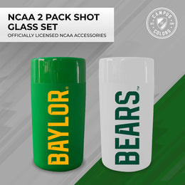 Baylor Bears College and University 2-Pack Shot Glasses - Team Color