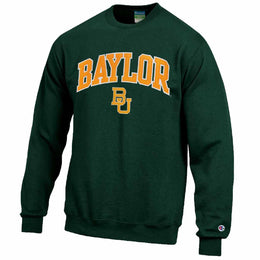 Baylor Bears Adult Tackle Twill Crewneck - Green
