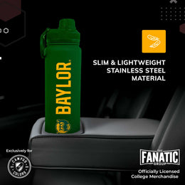 Baylor Bears NCAA Stainless Steel Water Bottle - Green