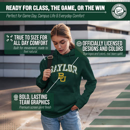 Baylor Bears Adult Arch & Logo Soft Style Gameday Hooded Sweatshirt - Team Color