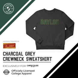 Baylor Bears NCAA Adult Charcoal Crewneck Fleece Sweatshirt - Charcoal