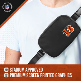 Cincinnati Bengals NFL Gameday On The Move Crossbody Belt Bag - Black