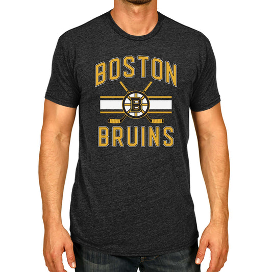 Boston  Bruins NHL Adult Faceoff Tag-Less T-Shirt - Black