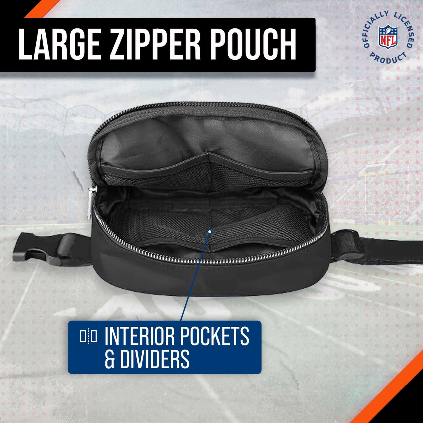 Cincinnati Bengals NFL Gameday On The Move Crossbody Belt Bag - Black