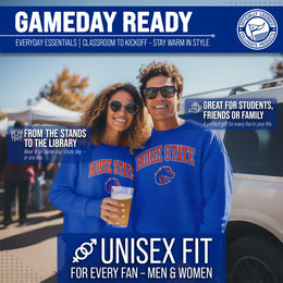 Boise State Broncos Adult Arch & Logo Soft Style Gameday Crewneck Sweatshirt - Royal
