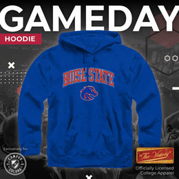Boise State Broncos Adult Arch & Logo Soft Style Gameday Hooded Sweatshirt - Royal
