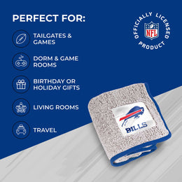 Buffalo Bills NFL Silk Touch Sherpa Throw Blanket - Royal