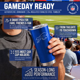Buffalo Bills NFL 20oz Gameday Stainless Steel Tumbler - Royal