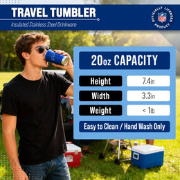 Buffalo Bills NFL 20oz Gameday Stainless Steel Tumbler - Royal