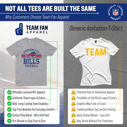 Buffalo Bills NFL Adult Property Of T-Shirt - Sport Gray