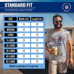 Buffalo Bills NFL Adult Property Of T-Shirt - Sport Gray