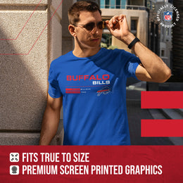 Buffalo Bills Adult NFL Speed Stat Sheet T-Shirt - Royal