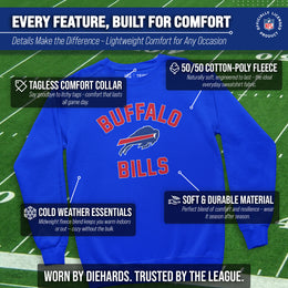 Buffalo Bills NFL Adult Gameday Football Crewneck Sweatshirt - Royal