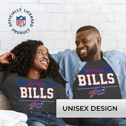 Buffalo Bills NFL Adult Charcoal Long Sleeve T Shirt - Charcoal
