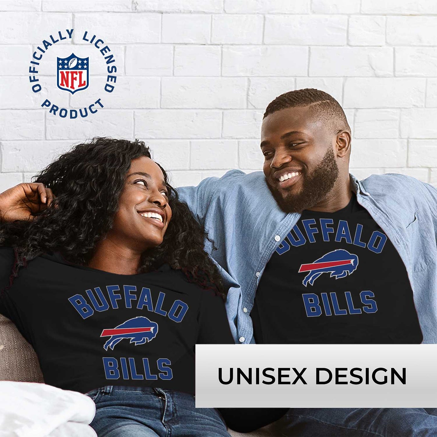 Buffalo Bills NFL Gameday Adult Long Sleeve Shirt - Black