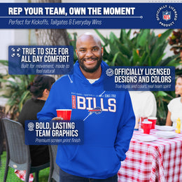 Buffalo Bills NFL Adult Unisex Modern Endzone Soft Fleece Hooded Sweatshirt - Royal