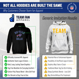 Buffalo Bills NFL Adult Gameday Hooded Sweatshirt - Black