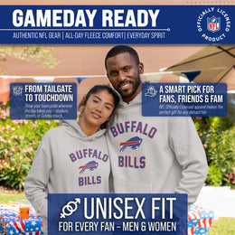 Buffalo Bills NFL Adult Gameday Hooded Sweatshirt - Sport Gray