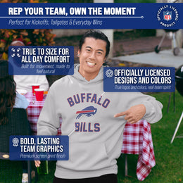 Buffalo Bills NFL Adult Gameday Hooded Sweatshirt - Sport Gray