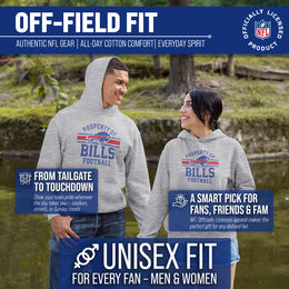 Buffalo Bills NFL Adult Property Of Hooded Sweatshirt - Sport Gray