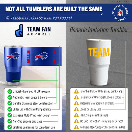 Buffalo Bills NFL 30oz Gameday Stainless Steel Tumbler - Royal