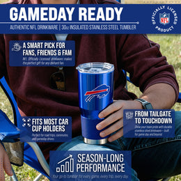 Buffalo Bills NFL 30oz Gameday Stainless Steel Tumbler - Royal