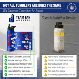 Buffalo Bills NFL 34Oz Native Quencher Water Bottle - Royal