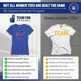 Buffalo Bills Women's NFL Ultimate Fan Logo Short Sleeve T-Shirt - Royal