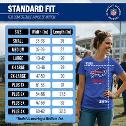 Buffalo Bills Women's NFL Ultimate Fan Logo Short Sleeve T-Shirt - Royal