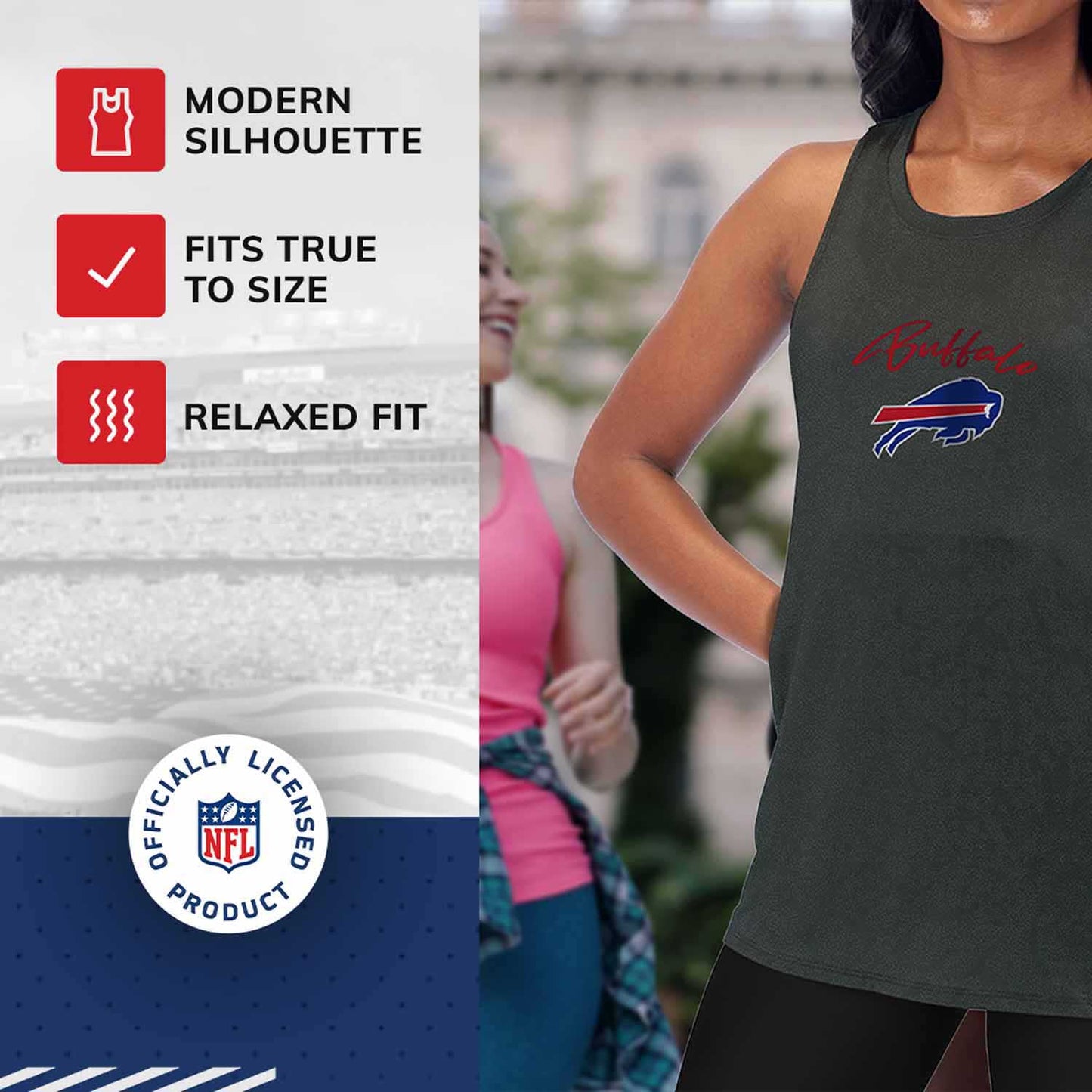 Buffalo Bills NFL Women's Muscle Tank - Black