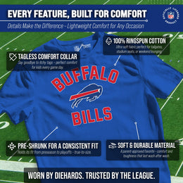 Buffalo Bills NFL Youth Gameday Football T-Shirt - Royal