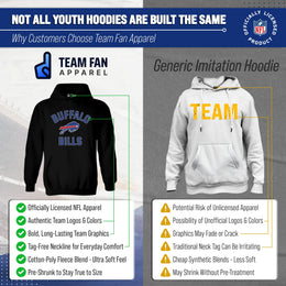 Buffalo Bills NFL Youth Gameday Hooded Sweatshirt - Black