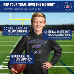 Buffalo Bills NFL Youth Gameday Hooded Sweatshirt - Black