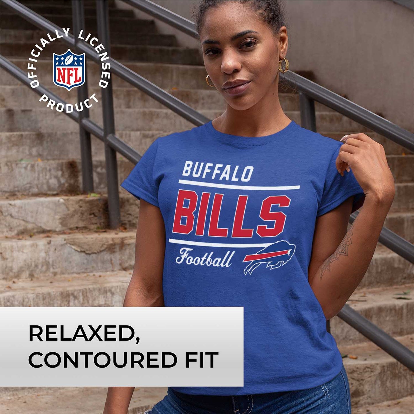 Buffalo Bills NFL Gameday Women's Relaxed Fit T-shirt - Royal