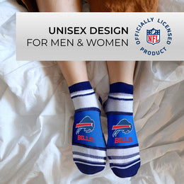 Buffalo Bills NFL Adult Marquis Addition No Show Socks - Royal