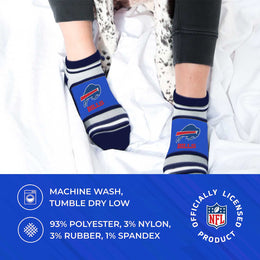 Buffalo Bills NFL Adult Marquis Addition No Show Socks - Royal