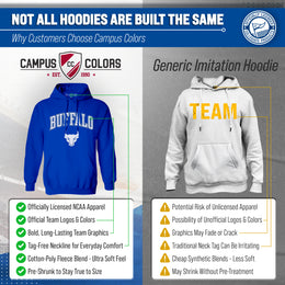 Buffalo Bulls Adult Arch & Logo Soft Style Gameday Hooded Sweatshirt - Royal