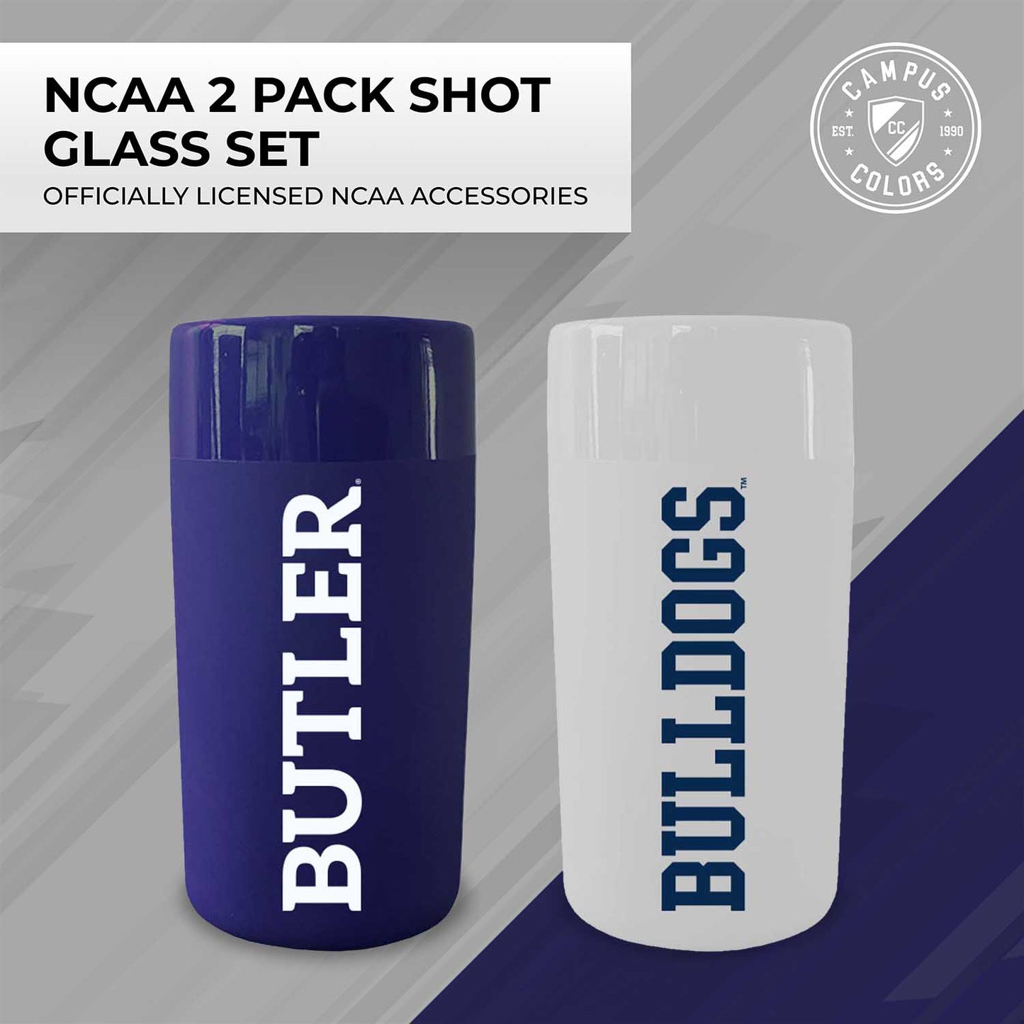 Butler Bulldogs College and University 2-Pack Shot Glasses - Team Color