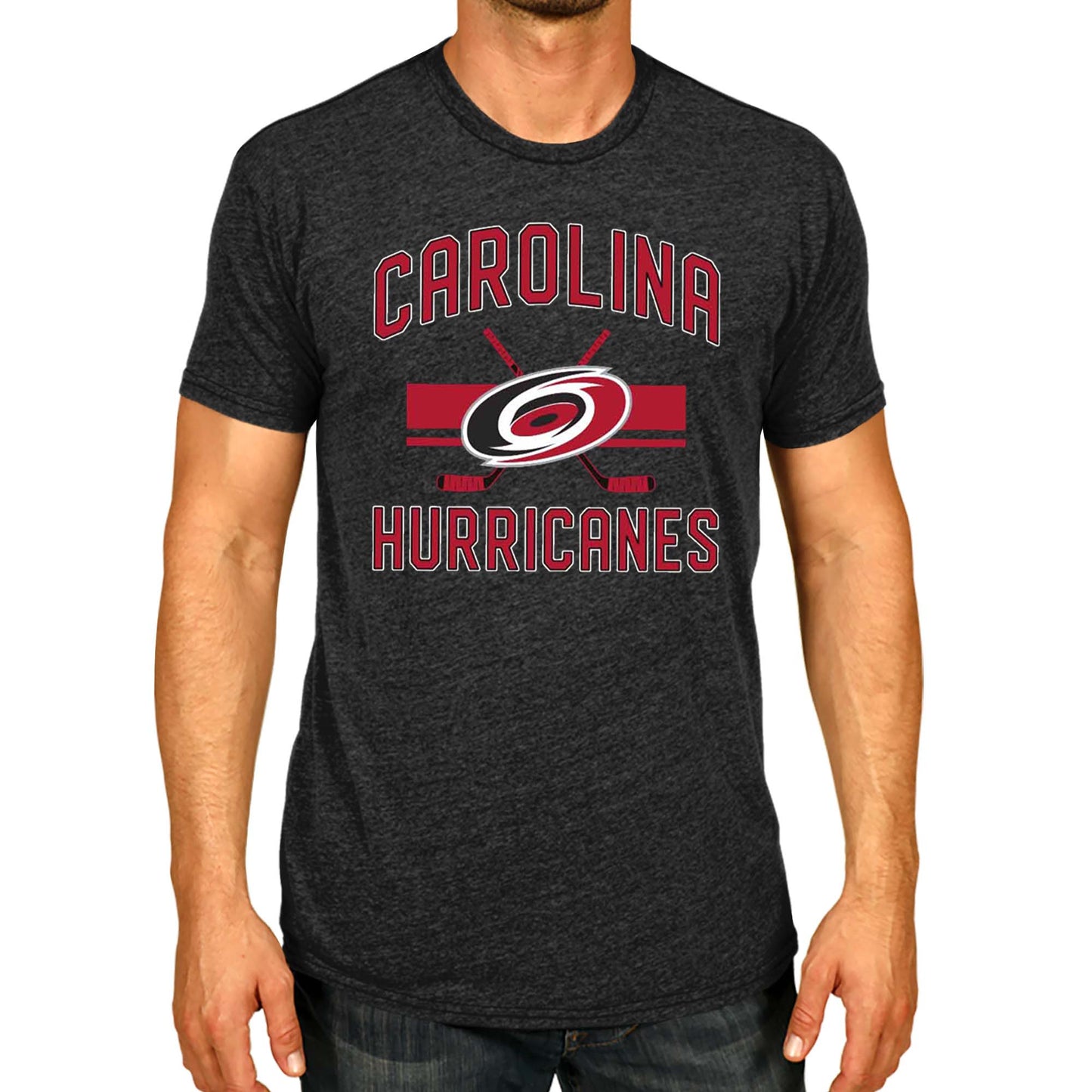 Carolina Hurricanes NHL Adult Faceoff Tag-Less T-Shirt - Black