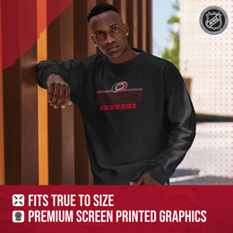 Carolina Hurricanes NHL Charcoal True Fan Crewneck Sweatshirt - Charcoal