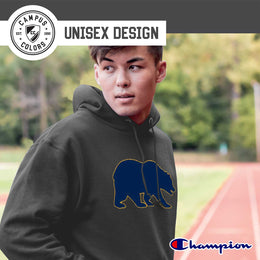 Cal Golden Bears Adult Mascot Fleece Hooded Sweatshirt - Charcoal