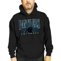 Carolina Panthers NFL Adult Unisex Overtime Blueprint Soft Fleece Hooded Sweatshirt - Black