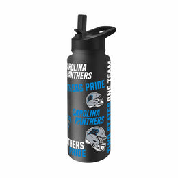 Carolina Panthers NFL 34Oz Native Quencher Water Bottle - Black